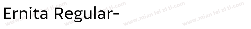 Ernita Regular字体转换